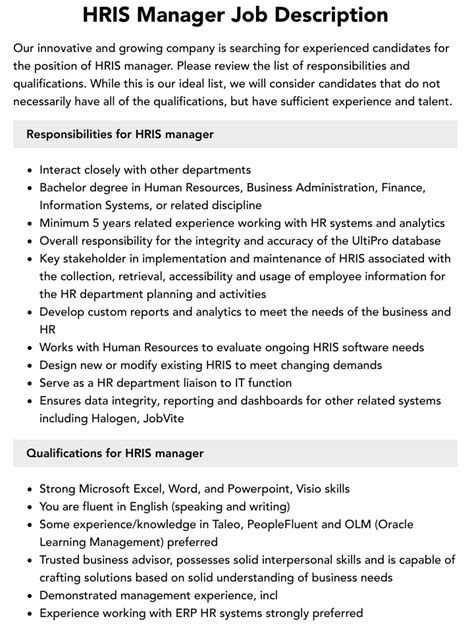 rmf hris agila|DMA hiring Manager, HRIS Job in Vancouver .